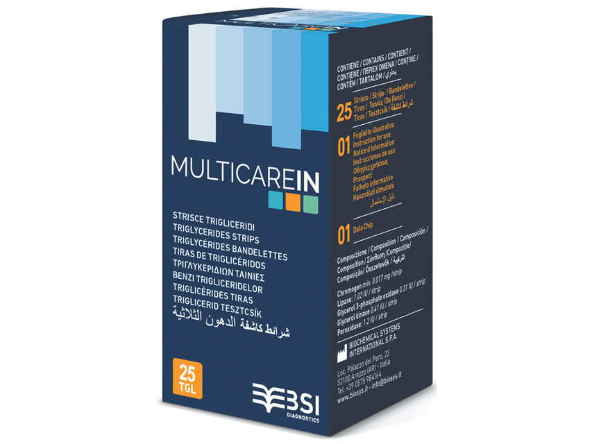 Multicare In Ταινίες Τριγλυκεριδίων συσκευής MULTICARE-IN 25 τεμάχια