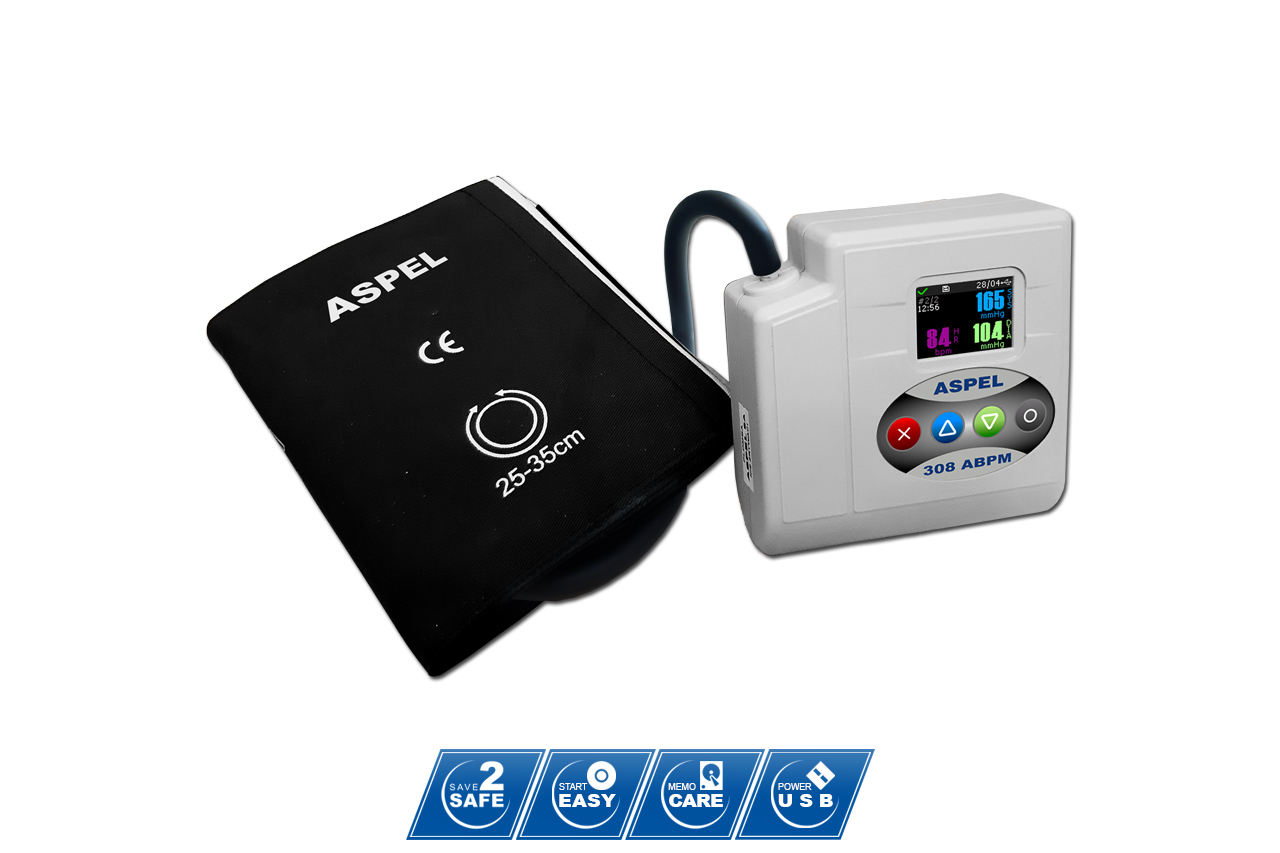 Aspel Holter Πίεσης Aspel 308 ABPM (Καταγραφική Μονάδα)