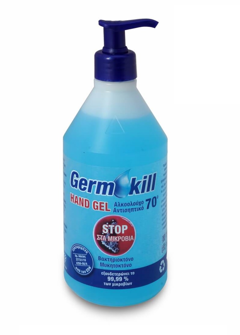 Alcofarm Αντισηπτικό Gel Χεριών Germ Kill 600ml + Αντλία