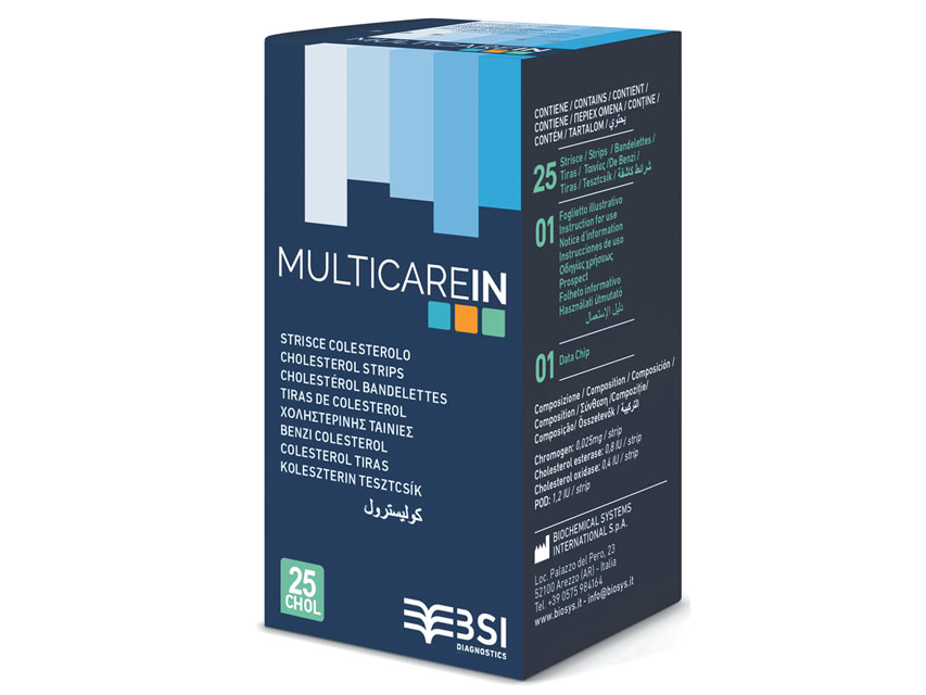 Multicare In Ταινίες Χοληστερόλης συσκευής MULTICARE-IN 25 τεμάχια