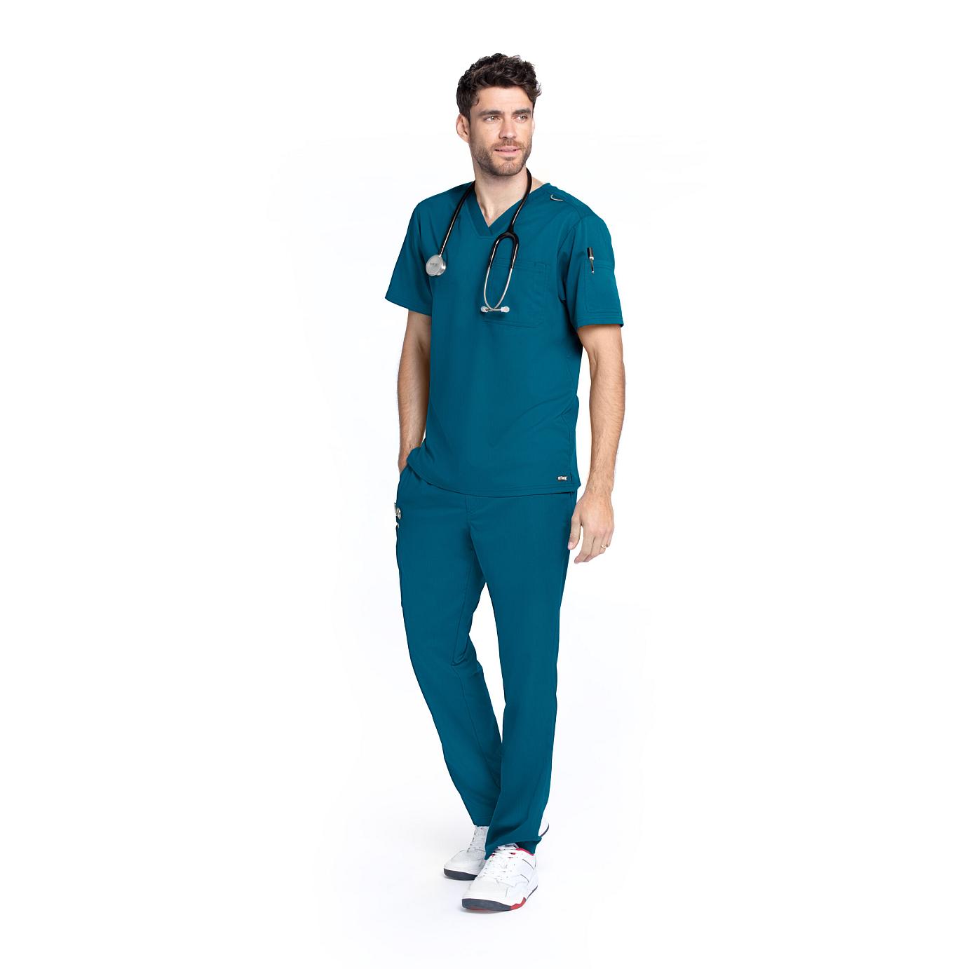 Grey's Anatomy Μπλούζα Ανδρική Υγειονομικών Evan V-Neck Grey's Anatomy Bahama