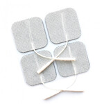 Αυτοκόλλητα Ηλεκτρόδια Φυσικοθεραπείας TOP-RANK | 40x40mm | Lead Wire | 4τμχ