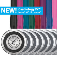 Στηθοσκόπιο 3M Littmann® Cardiology IV™ 6201 Black, Black Finish, Blue Stem
