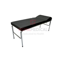 Εξεταστικό Κρεβάτι Ιατρείου με Ανακλινόμενο Προσκέφαλο Πομπέ | Μαύρο