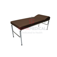 Εξεταστικό Κρεβάτι Ιατρείου με Ανακλινόμενο Προσκέφαλο Πομπέ | Καφέ