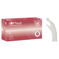 Γάντια Εξεταστικά Latex Soft Touch χωρίς Πούδρα 100 τεμάχια Λευκό