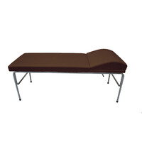 Εξεταστικό Κρεβάτι Ιατρείου με Ανακλινόμενο Προσκέφαλο Πομπέ | Καφέ