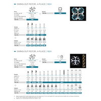 Οριζόντια Ταλαντευόμενη Κεφαλή Hettich 4 θέσεων Cat.1624