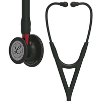 Στηθοσκόπιο 3M Littmann® Cardiology IV™ 6200 Black, Black Finish, Red Stem