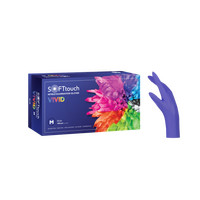 Γάντια Εξεταστικά Νιτριλίου Vivid Μπλε (Κουτί 100τμχ)