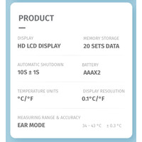 Θερμόμετρο Ανέπαφης Μέτρησης Jumper FR415