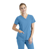 Μπλούζα Γυναικεία Yγειονομικών Essentials V-Neck Barco Ciel Blue
