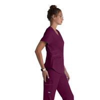 Μπλούζα Γυναικεία Yγειονομικών Impact Moto V-Neck Grey's Anatomy Wine