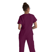 Μπλούζα Γυναικεία Yγειονομικών Impact Moto V-Neck Grey's Anatomy Wine