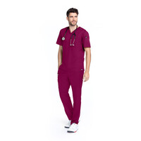 Μπλούζα Ανδρική Υγειονομικών Evan V-Neck Grey's Anatomy Wine