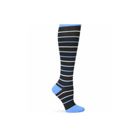 Κάλτσες Διαβαθμισμένης Συμπίεσης 12-14 mmHg Black Blue stripes Nursemates