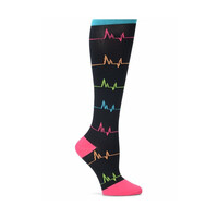 Κάλτσες Διαβαθμισμένης Συμπίεσης Γυναικείες 12-14mmHg Black EKG Nursemates
