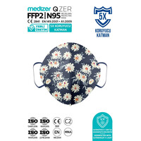 Μάσκα Υψηλής Προστασίας FFP2/N95 QZER Mountain Daisy | 10τμχ