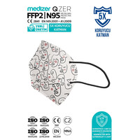 Μάσκα Υψηλής Προστασίας FFP2/N95 QZER Line Art | 10τμχ