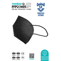 Μάσκα Υψηλής Προστασίας FFP2/N95 QZER Black Faces | 10τμχ