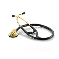 Στηθοσκόπιο ADC USA Adscope® 600 Platinum Cardiology Stethoscope Gold Finish/Black Tubing