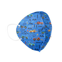 Παιδική Μάσκα Υψηλής Προστασίας FFP2/N95 QZER Cars | 10τμχ