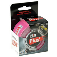 Tape Κινησιοθεραπείας / Επίδεσμος Nasara Plus 5mx5cm Ροζ