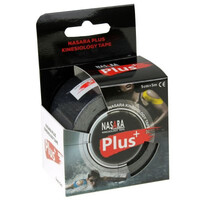 Tape Κινησιοθεραπείας / Επίδεσμος Nasara Plus 5mx5cm Μαύρο