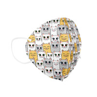 Παιδική Μάσκα Υψηλής Προστασίας FFP2/N95 QZER Cats | 10τμχ