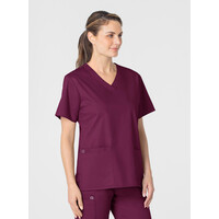 Μπλούζα Γυναικεία Yγειονομικών WonderWork V-Neck Wonderwink Wine