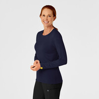 Μπλούζα Γυναικεία Yγειονομικών Wonderwink Silky Tee Navy Blue - 1+1 ΔΩΡΟ