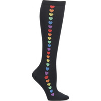 Κάλτσες Διαβαθμισμένης Συμπίεσης 12-14 mmHg Rainbow Hearts Nursemates