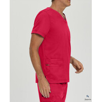 Μπλούζα Ανδρική Υγειονομικών LANDAU Proflex 4-Pocket V-Neck True Red