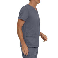 Μπλούζα Ανδρική Υγειονομικών LANDAU Proflex 4-Pocket V-Neck Steel