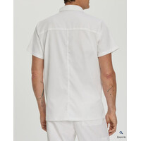 Μπλούζα Ανδρική Υγειονομικών LANDAU Proflex 6-Pocket με Γιακά Λευκή