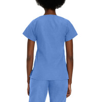 Μπλούζα Γυναικεία Yγειονομικών LANDAU Essentials 4-Pocket V-Neck Ceil Blue