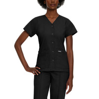 Μπλούζα Γυναικεία Yγειονομικών LANDAU Essentials 4-Pocket V-Neck Black