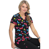 Μπλούζα Γυναικεία Υγειονομικών KOI™ USA Butterfly Sheer