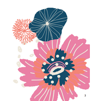 Μπλούζα Γυναικεία Yγειονομικών Diamond Neck Εμπριμέ ZOE+CHLOE Groovy Floral