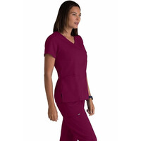 Μπλούζα Γυναικεία Yγειονομικών Spandex Stretch Surplice Grey's Anatomy Wine