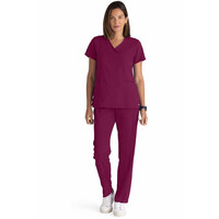 Μπλούζα Γυναικεία Yγειονομικών Spandex Stretch Surplice Grey's Anatomy Wine