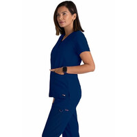 Μπλούζα Γυναικεία Yγειονομικών Spandex Stretch Surplice Grey's Anatomy Navy Blue