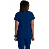 Μπλούζα Γυναικεία Yγειονομικών Spandex Stretch Surplice Grey's Anatomy Navy Blue