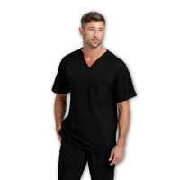 Μπλούζα Ανδρική Υγειονομικών Spandex Stretch Murphy V-Neck Grey's Anatomy Black