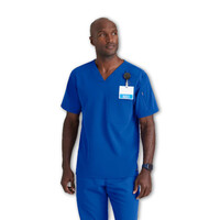 Μπλούζα Ανδρική Υγειονομικών Spandex-Stretch Murphy V-Neck Grey's Anatomy Galaxy Blue