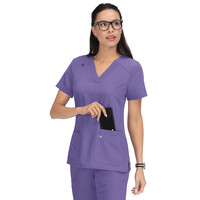 Μπλούζα Γυναικεία Υγειονομικών KOI™ USA Hustle and Heart Wisteria