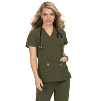 Μπλούζα Γυναικεία Υγειονομικών KOI™ USA Hustle and Heart Olive Green