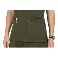 Μπλούζα Γυναικεία Υγειονομικών KOI™ USA Hustle and Heart Olive Green