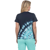 Μπλούζα Γυναικεία Υγειονομικών KOI™ USA Cali Tie Dye Burst Fresh Mint