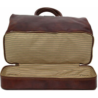 Tuscany Leather Δερμάτινη Ιατρική Τσάντα Barcelona σε Καφέ Χρώμα